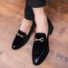 Summer Soft Leather For Men Korean Style Trendy British Casual Slip-On Loafers Versatile Hairstylist Men's Shoes_vogvips.com