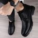 European Warm Series 2021 Autumn Martin British High Mid Top Casual Leather Shoes Work Men's Korean Style Trendy Short Boots_vogvips.com