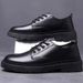 Large Size Non-Slip Breathable Casual Winter Leather Men's Black Sports Waterproof New Business Formal Shoes For Men_vogvips.com