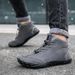 European Warm Series New High-top Winter Cotton Snow With Fleece Lining Thickened Hiking Shoes Men's Warm Cold-proof Boots_vogvips.com