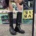26ss Lace-up New Metal Buckle British Style Amiu High Tube Riding Brown Long Boots For Women_vogvips.com