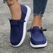 Women's Plus Size Casual Loafers Slip-On Shoes Flat Low-Cut Comfortable Walking Shoes For Spring & Autumn_vogvips.com