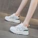 Daddy Shoes Leather Women's Shoes Platform Sports Leisure Korean Version Of White Shoes Women_vogvips.com