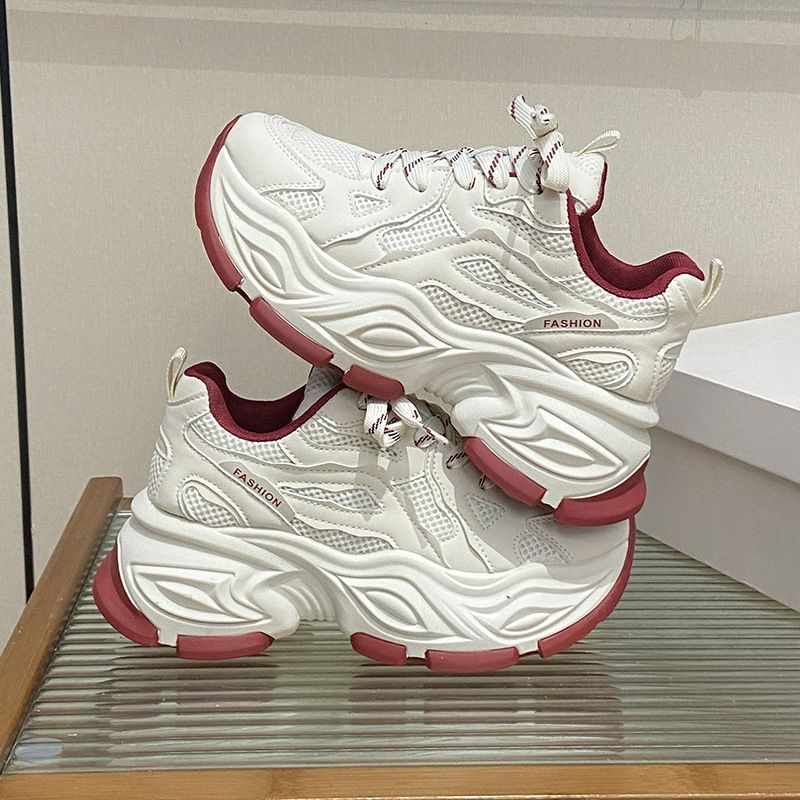 Dad Shoes Female Student Sports Running Shoes Casual Shoes Platform Height Increase_vogvips.com
