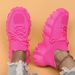 Large Size Sports For Women, Breathable Fly Knit Socks, One Foot Lazy Shoes_vogvips.com