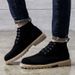 European Warm Series Outdoor Work 2025 Spring Autumn Height Increasing British Guine Korean Style High-top Leather Shoes Martin Boots For_vogvips.com