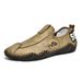 Loafers, Purely Handmade With Soft Soles, Slip-On Casual Leather Shoes, Extra Large Size 47-48_vogvips.com