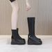 2025 Autumn New Short Boots, Over-the-Knee Height Increasing Wom's Shoes, Slim Fashion Front Zipper Long Boots For_vogvips.com