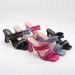 Women's Shoes New Sexy Square Toe Rhinestone Stiletto Heel Sandals, Simple And Versatile Solid Color Plus Size Women's Shoes_vogvips.com