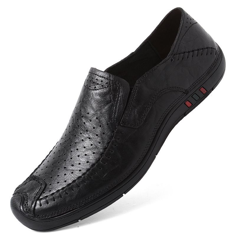 Men's Casual Shoes Doudou Layer Leather Shoes Men's Shoes Casual Shoes_vogvips.com