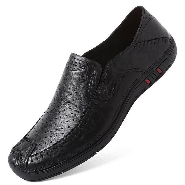 Men's Casual Shoes Doudou Layer Leather Shoes Men's Shoes Casual Shoes_vogvips.com