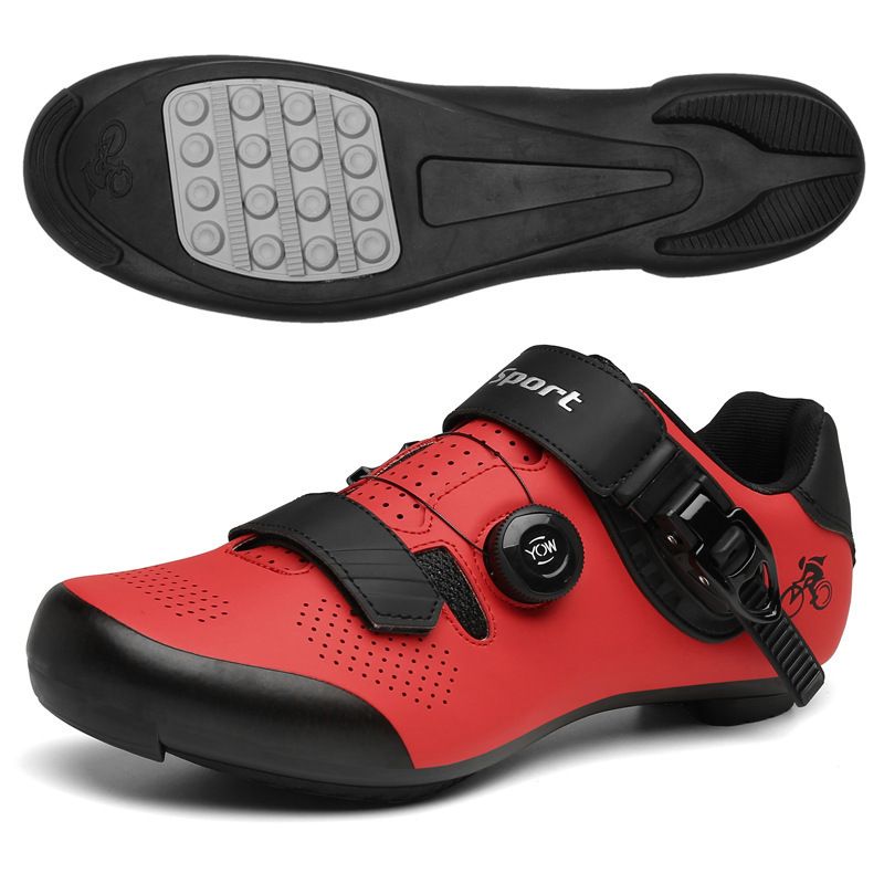 Large Size Riding Shoes Hard Soled Outdoor Mountain Bike Lock Shoes Breathable Road Bike_vogvips.com