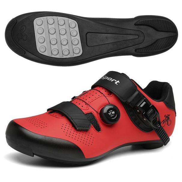 Large Size Riding Shoes Hard Soled Outdoor Mountain Bike Lock Shoes Breathable Road Bike_vogvips.com