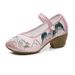 Qingshan High Heels Embroidered Cloth And Mesh 2025 Summer New Style Paired With Qipao Horse Face Skirt, Chinese Classic_vogvips.com
