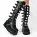Gothic Platform Knee High Boots Punk Black Sexy Motorcycles 2023 New Halloween Cosplay 2024 Atos Mujer Shoes For Women_vogvips.com