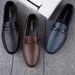 Slip-On Genuine Lazy Loafers High-End Soft Sole Leather Men's Flat Casual Shoes Cross-Border Large Size_vogvips.com