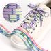 Colorful Flat Shoelaces – Trendy Checkered & Solid Colors (0.8cm Width, 100-160cm Length, For Sneakers & Casual Shoes)_vogvips.com