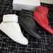 Women's Shoes Unisex Genuine Leather High Top Shoes Velcro Flat German Training Shoes Couple Style Fashionable And Versatile Autumn New_vogvips.com