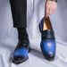 Suitable For All Seasons 46 47 48 Large Size Leather Shoes Color Polished Square Toe Men's Casual Loafers Youth Trend British Style_vogvips.com