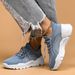 Large Size Sports For Women, Breathable Fly Knit Socks, One Foot Lazy Shoes_vogvips.com