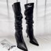 Sexy Slouch Versatile Heel Over-the-Knee Long 2025 New Fashion Personality Cool Pointed Toe High Boots_vogvips.com