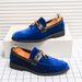 Large Size Loafers With British Style Suede, Soft Comfortable Beanie Shoes, Fashionable And Casual, One Foot Business_vogvips.com