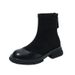 Women's Skinny Ankle Boots Western Style Popular Short Boot For Ladies_vogvips.com