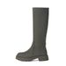 Walking In The World Grass Planting Machine Green Black Over-the-Knee Thick-Soled Slimming High Tube Knight Boots For_vogvips.com