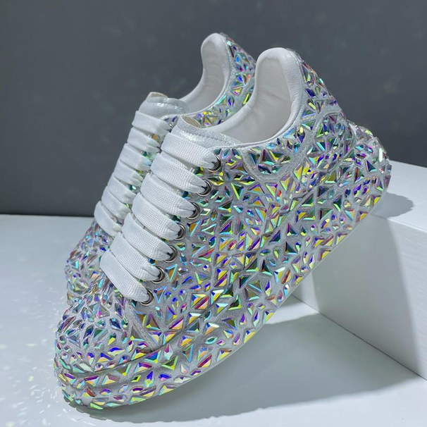 Water-drill Street Dad Shoes For Women, 2023 New Style, Slimming, Classic Casual Mai Kun Thick-soled Leisure Shoes_vogvips.com