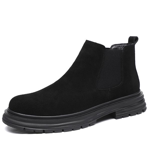 European Warm Series Martin For Men, Autumn High-Top British Style Work B, Men's Waterproof Non-Slip Mid-Top Motorcycle Leather_vogvips.com