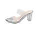 Transparent Crystal Thick Heel Drag Waterproof Platform High Heels Car Model Women's Sandals Nightclub Catwalk Pole Dance Shoes Women's Drag_vogvips.com