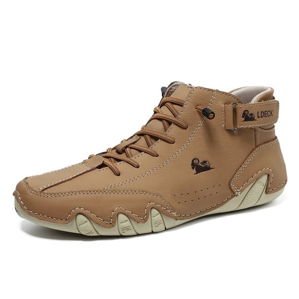 First Layer Cowhide High-top Martin Boots Cotton Shoes Octopus Velvet Men's And Women's Shoes Outdoor Short Boots_vogvips.com