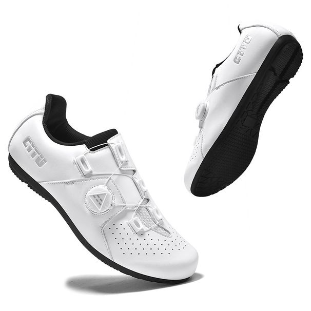 Road Lock Shoes Breathable Professional Racing Bike Shoes Lockless Cycling Shoes_vogvips.com