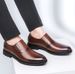 Men's Shoes Men's Derby Shoes Pointed Lace-up Men's Shoes Dress Style Casual Leather Shoes_vogvips.com