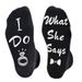 Cotton couple ring socks Mid-tube socks for engagement wedding gifts for the bride and groom_vogvips.com