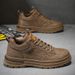 Martin Boots Autumn Men's New Breathable Waterproof Work Trend Versatile Workwear Casual Leather Board Shoes Men_vogvips.com