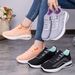 Women's Versatile 2026 Spring New Cross-border Casual Soft Sole Non-tiring Running Lace-up Walking Shoes_vogvips.com