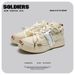 Canvas Men 2025 Spring Summer Thick Sole Lace-Up Casual Sneakers Smiling Mouth Niche Women Trendy White Shoes_vogvips.com
