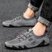 New Men's Shoes Mesh Shoes Breathable Sports Men's Casual Shoes Leather Shoes Versatile Trend Shoes_vogvips.com
