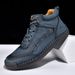 Spring And Autumn Cross-border Hand-sewn Shoes, Soft Loafers, Men's Casual Leather Shoes_vogvips.com