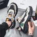 Men's Breathable Mesh Casual Running Shoes With Thick Sole For Summer, Trendy Dad Sneakers For Sports And Daily Wear_vogvips.com