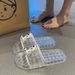 Advanced Transparent Crystal For Women, New Summer Korean Version, Fashionable Home Shower, Non Slip One-piece Cool_vogvips.com
