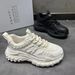 Daddy Shoes Women's Trendy Ins Retro Fried Street Black Show Feet Small Tire Thick-soled Shoes Light Casual Spring And Autumn Sports Shoes_vogvips.com