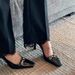 Heels For Women 2022 Autumn Winter New Niche Design Square Toe High Heel Metal Buckle Patent Leather Single Shoes_vogvips.com
