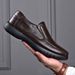 Unbeatable Quality Leather For Men's Business, Leisure, Sports. English Style Minimalist Middle-aged And Elderly Leather Shoes_vogvips.com