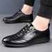 2025 Autumn New Business Casual Men's Leather Soft Sole Set, White Shoes, Le Fu Shoes_vogvips.com