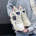 6616 Leather Surface Hidden Wedge Women 2025 Spring Summer New Versatile Korean Style Thick Sole Dad Shoes For Students_vogvips.com