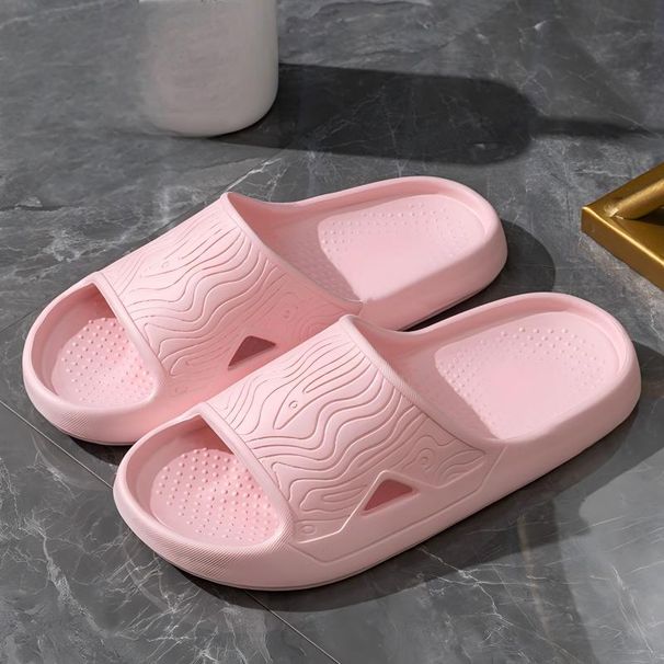 Women's Eva Slippers With A Poop-Feeling Feel, Women's Summer New Home Household Couples Thick-Soled Non-Slip Bathing And Bathroom Slippers For Women_vogvips.com