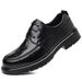 ShoeVault Versatile Business Formal Casual Men's Soft Leather Wedding Derby Shoes In Stock_vogvips.com