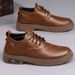 New Men's Sole Soft Surface Breathable Odor-resistant Non-slip Driving Casual Leather Shoes_vogvips.com